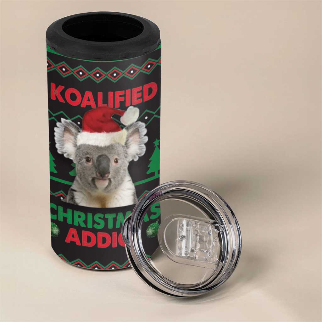 Cute Koala 4 in 1 Can Cooler Tumbler Koalified Christmas Addict DT03 - Polynesian Pride