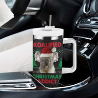Cute Koala Tumbler With Handle Koalified Christmas Addict DT03 - Polynesian Pride