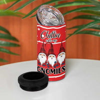Chillin With My Gnomies 4 in 1 Can Cooler Tumbler Merry Christmas DT03 - Polynesian Pride