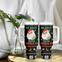 Guinea Pig Christmas Tumbler With Handle Be Jolly With Guinea Pig DT03 - Polynesian Pride