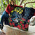 New Zealand Tui Bird Quilt Maori Koru Mix Pohutukawa