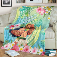 Hawaii Father's Day Blanket Happy Father And Child DT04 - Polynesian Pride