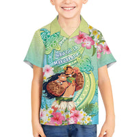 Personalised Hawaii Father's Day Hawaiian Shirt Happy Father And Child DT04 - Polynesian Pride