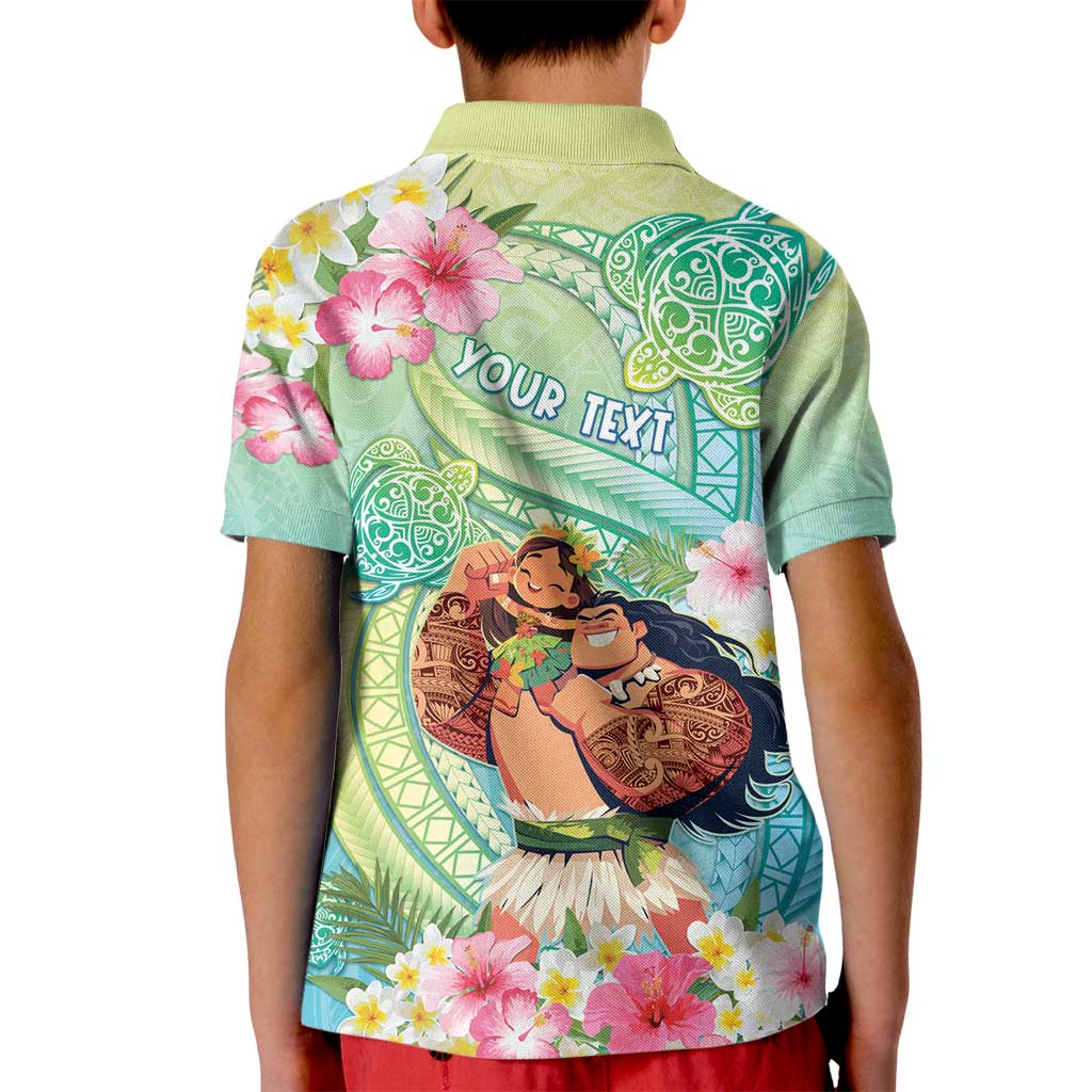 Personalised Hawaii Father's Day Kid Polo Shirt Happy Father And Child DT04 - Polynesian Pride