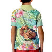 Personalised Hawaii Father's Day Kid Polo Shirt Happy Father And Child DT04 - Polynesian Pride