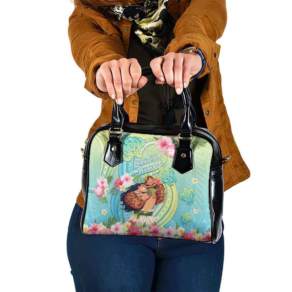 Hawaii Father's Day Shoulder Handbag Happy Father And Child DT04 One Size Green - Polynesian Pride
