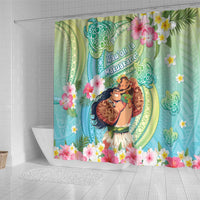 Hawaii Father's Day Shower Curtain Happy Father And Child DT04 - Polynesian Pride