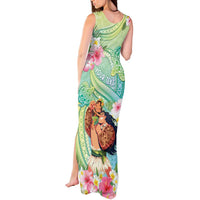 Personalised Hawaii Father's Day Tank Maxi Dress Happy Father And Child DT04 - Polynesian Pride