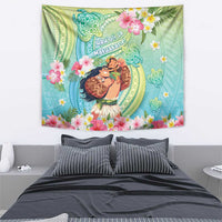 Hawaii Father's Day Tapestry Happy Father And Child DT04 - Polynesian Pride