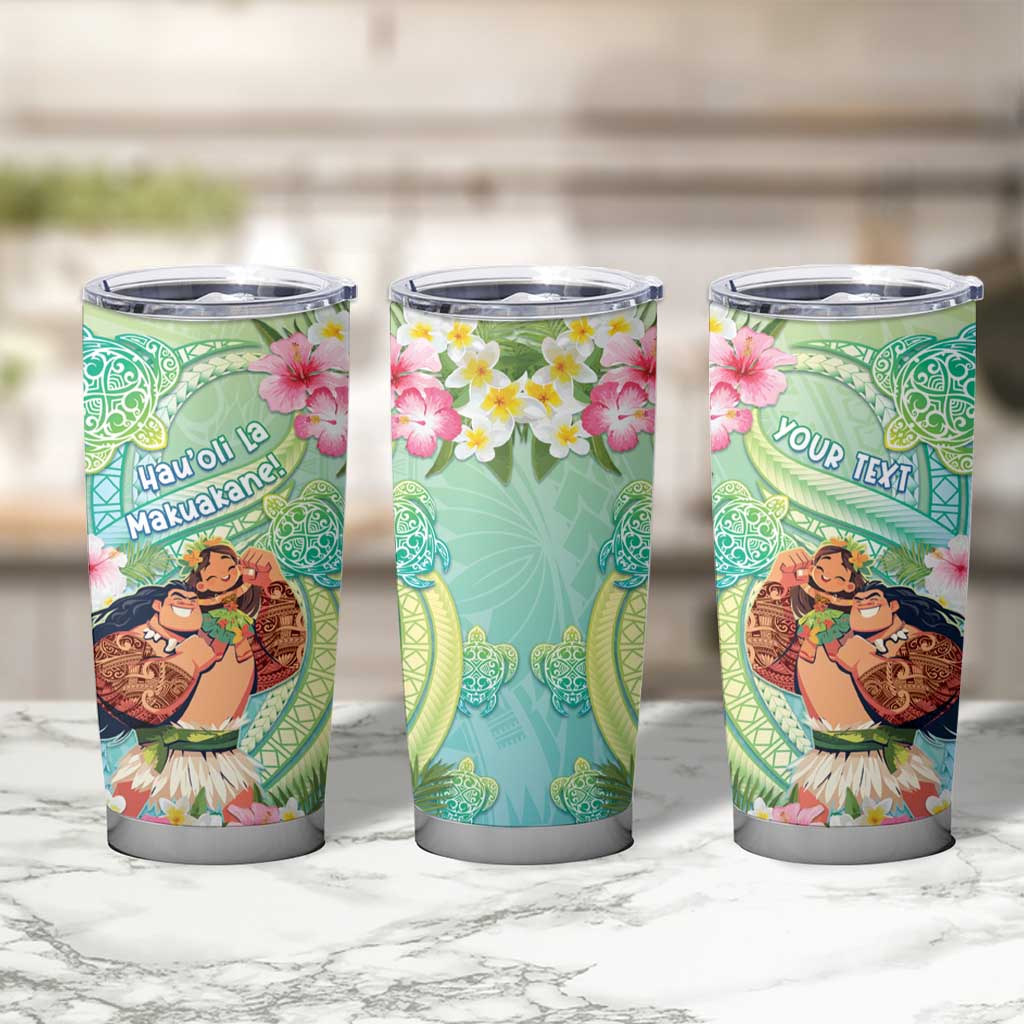 Personalised Hawaii Father's Day Tumbler Cup Happy Father And Child DT04 - Polynesian Pride
