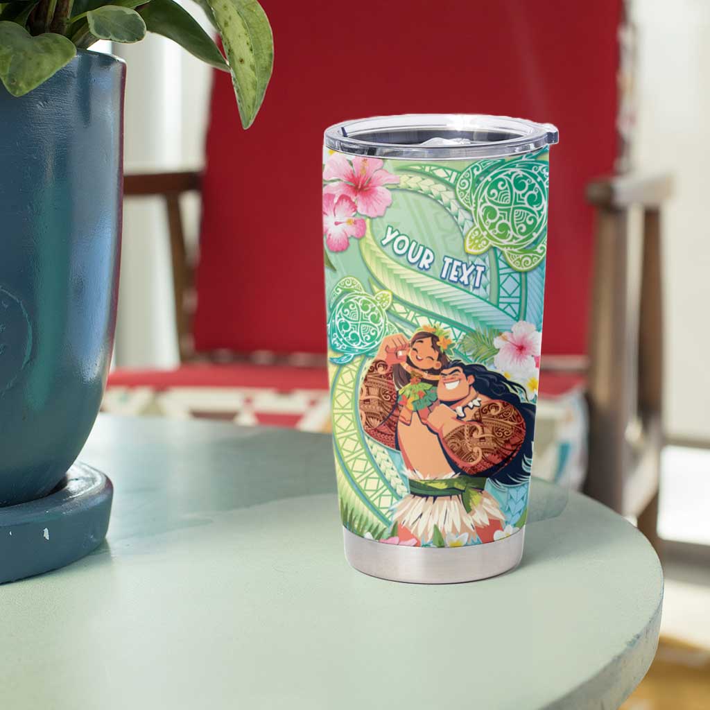 Personalised Hawaii Father's Day Tumbler Cup Happy Father And Child DT04 - Polynesian Pride