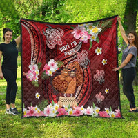 New Zealand Father's Day Quilt Happy Father And Child DT04 - Polynesian Pride