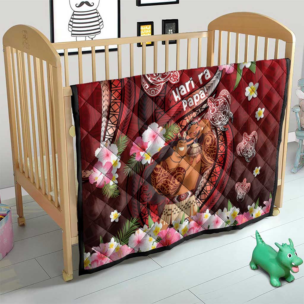 New Zealand Father's Day Quilt Happy Father And Child DT04 - Polynesian Pride