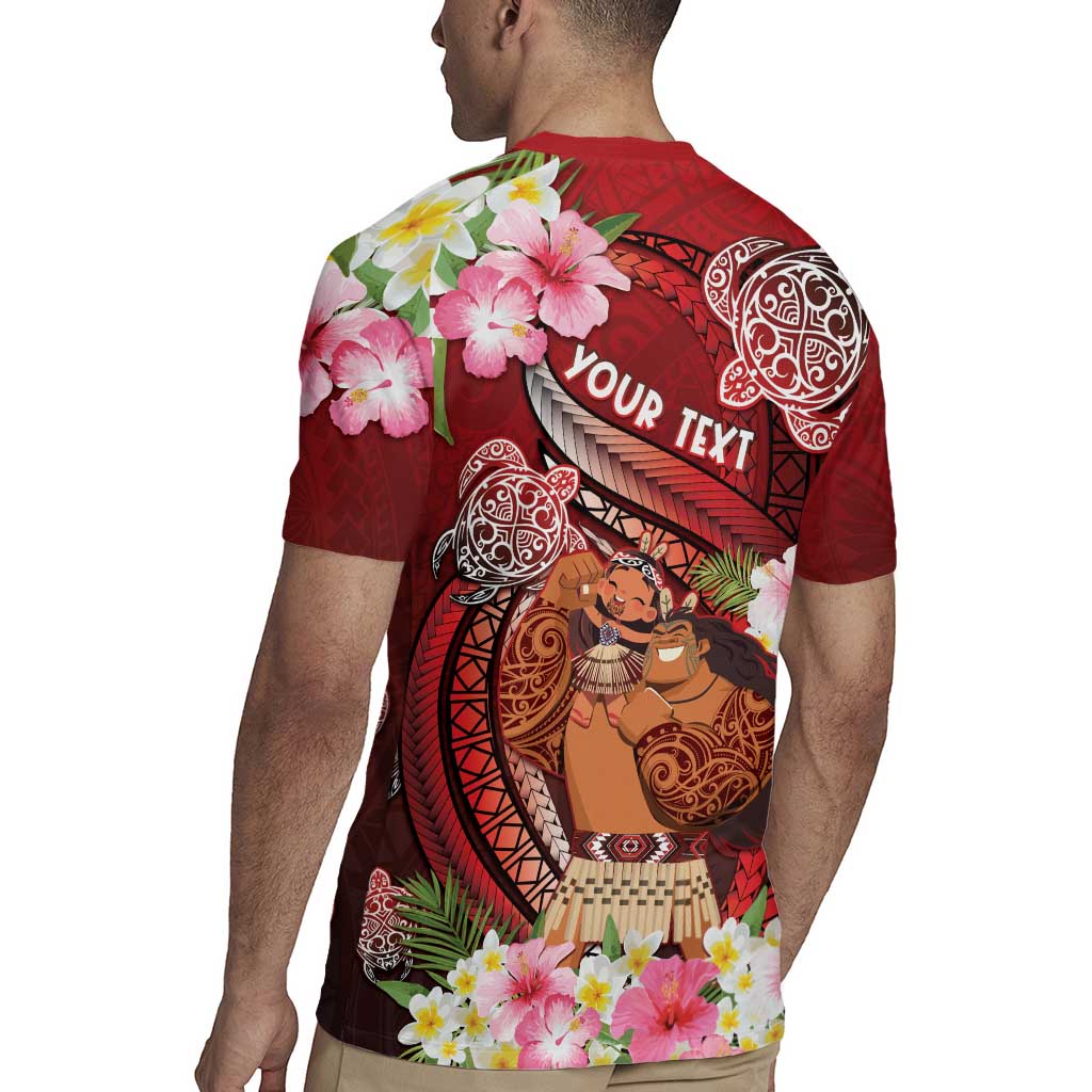 Personalised New Zealand Father's Day Rugby Jersey Happy Father And Child DT04 - Polynesian Pride