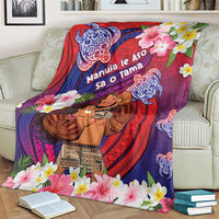 Samoa Father's Day Blanket Happy Father And Child DT04 - Polynesian Pride