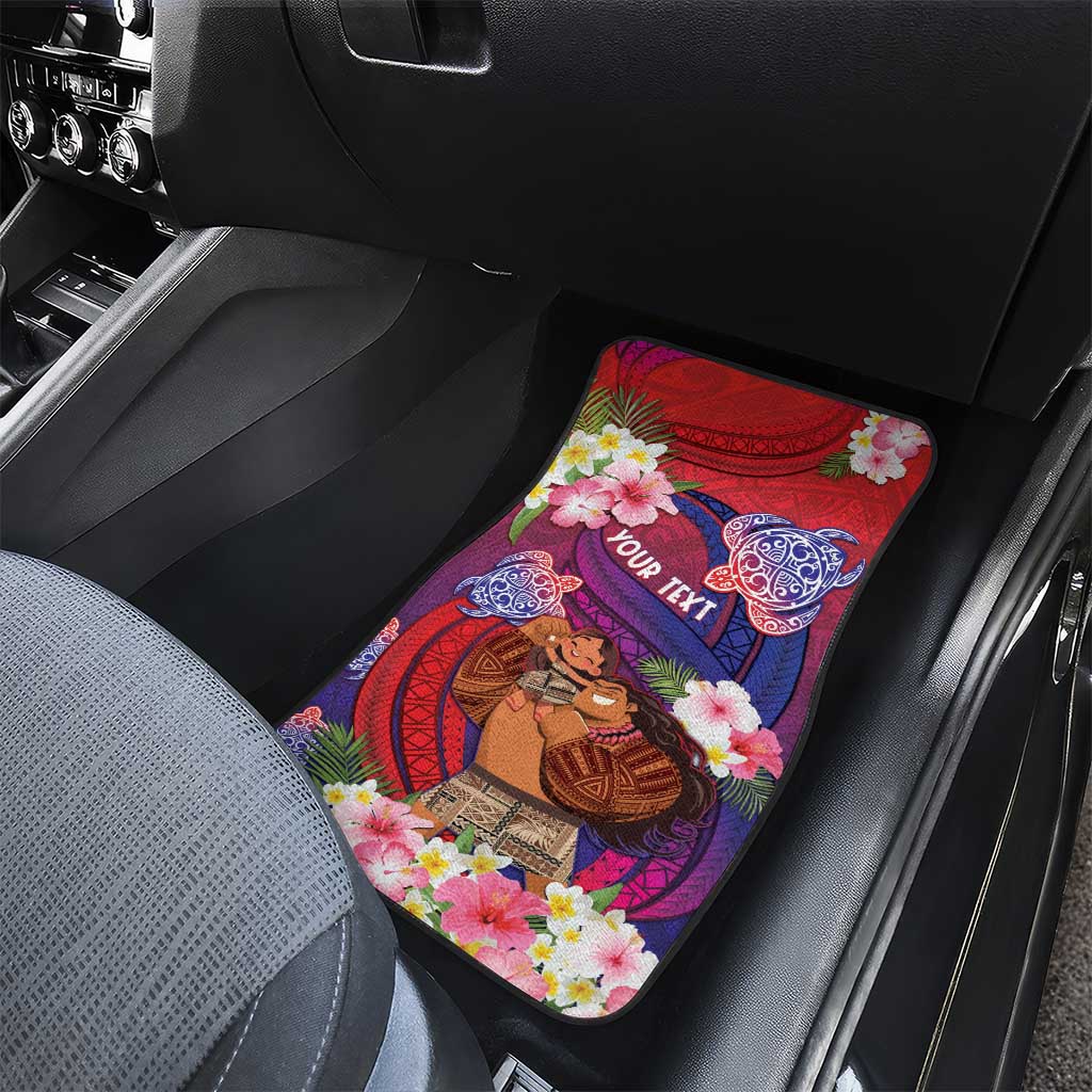 Samoa Father's Day Car Mats Happy Father And Child DT04 - Polynesian Pride