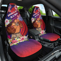 Samoa Father's Day Car Seat Cover Happy Father And Child DT04 One Size Red - Polynesian Pride