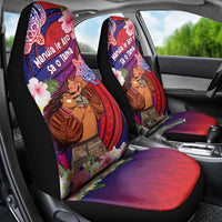 Samoa Father's Day Car Seat Cover Happy Father And Child DT04 - Polynesian Pride