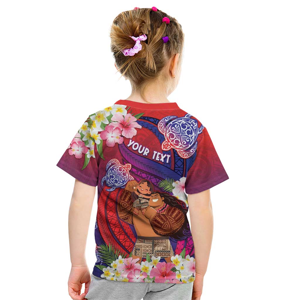 Personalised Samoa Father's Day Kid T Shirt Happy Father And Child DT04 - Polynesian Pride