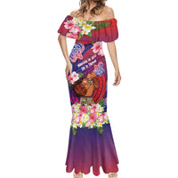 Personalised Samoa Father's Day Mermaid Dress Happy Father And Child DT04 - Polynesian Pride