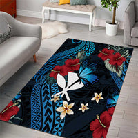 Hawaii Butterfly Area Rug Kanaka Maoli Mix Hibiscus DT04 - Polynesian Pride
