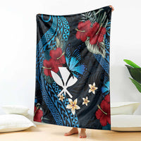 Hawaii Butterfly Blanket Kanaka Maoli Mix Hibiscus DT04 - Polynesian Pride
