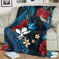 Hawaii Butterfly Blanket Kanaka Maoli Mix Hibiscus DT04 - Polynesian Pride