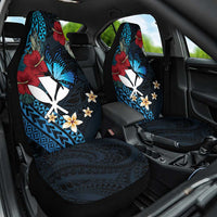 Hawaii Butterfly Car Seat Cover Kanaka Maoli Mix Hibiscus DT04 One Size Black - Polynesian Pride