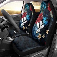 Hawaii Butterfly Car Seat Cover Kanaka Maoli Mix Hibiscus DT04 - Polynesian Pride