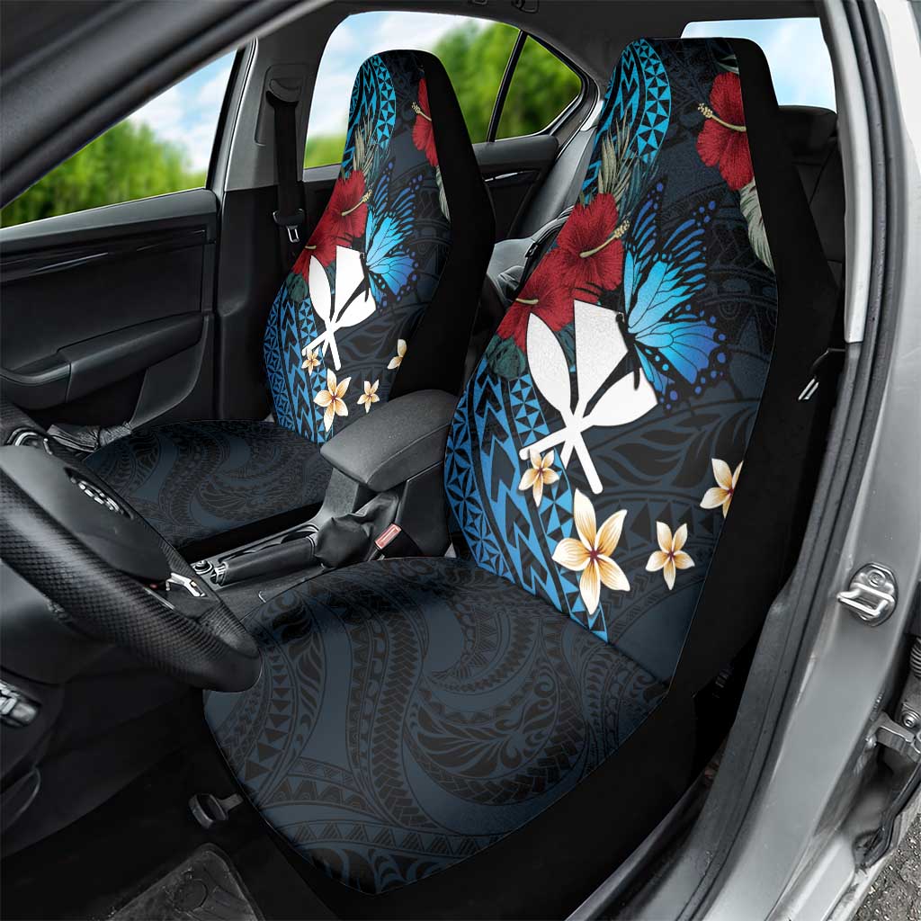 Hawaii Butterfly Car Seat Cover Kanaka Maoli Mix Hibiscus DT04 - Polynesian Pride