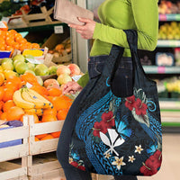 Hawaii Butterfly Grocery Bag Kanaka Maoli Mix Hibiscus DT04 - Polynesian Pride
