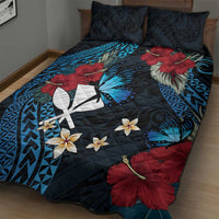 Hawaii Butterfly Quilt Bed Set Kanaka Maoli Mix Hibiscus DT04 - Polynesian Pride