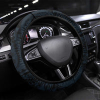 Hawaii Butterfly Steering Wheel Cover Kanaka Maoli Mix Hibiscus DT04 Universal Fit Black - Polynesian Pride