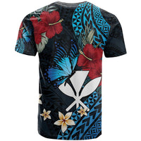 Hawaii Butterfly T Shirt Kanaka Maoli Mix Hibiscus DT04 - Polynesian Pride