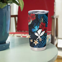 Hawaii Butterfly Tumbler Cup Kanaka Maoli Mix Hibiscus DT04 - Polynesian Pride