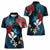 Hawaii Butterfly Women Polo Shirt Kanaka Maoli Mix Hibiscus