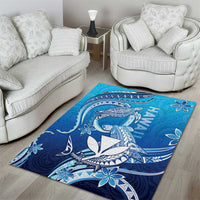 Hawaii Area Rug Turtle With Hammerhead Shark Oceanic DT04 - Polynesian Pride