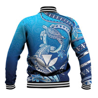Hawaii Baseball Jacket Turtle With Hammerhead Shark Oceanic DT04 - Polynesian Pride