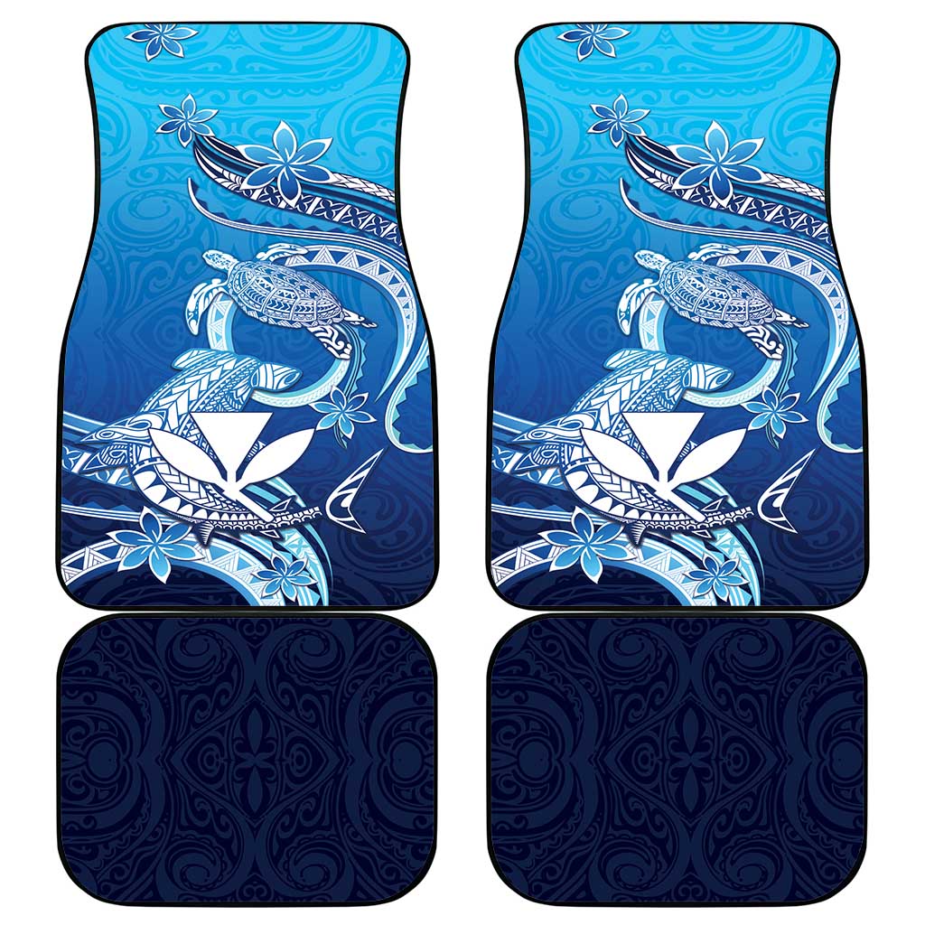 Hawaii Car Mats Turtle With Hammerhead Shark Oceanic DT04 - Polynesian Pride