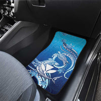 Hawaii Car Mats Turtle With Hammerhead Shark Oceanic DT04 - Polynesian Pride