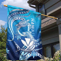 Hawaii Garden Flag Turtle With Hammerhead Shark Oceanic DT04 - Polynesian Pride