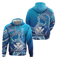 Hawaii Hoodie Turtle With Hammerhead Shark Oceanic DT04 - Polynesian Pride