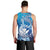 Hawaii Men Tank Top Turtle With Hammerhead Shark Oceanic