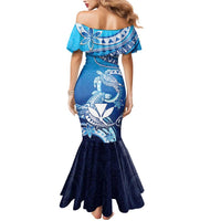Hawaii Mermaid Dress Turtle With Hammerhead Shark Oceanic DT04 - Polynesian Pride