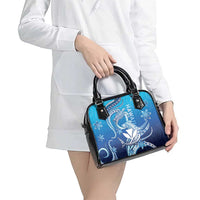 Hawaii Shoulder Handbag Turtle With Hammerhead Shark Oceanic DT04 - Polynesian Pride
