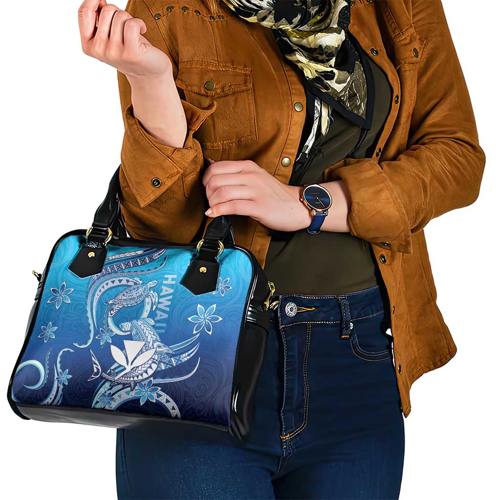 Hawaii Shoulder Handbag Turtle With Hammerhead Shark Oceanic DT04 - Polynesian Pride
