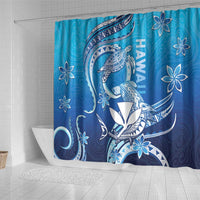 Hawaii Shower Curtain Turtle With Hammerhead Shark Oceanic DT04 - Polynesian Pride
