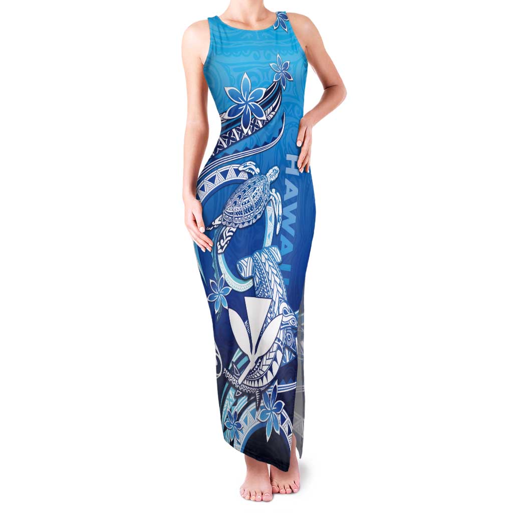 Hawaii Tank Maxi Dress Turtle With Hammerhead Shark Oceanic