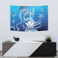 Hawaii Tapestry Turtle With Hammerhead Shark Oceanic DT04 - Polynesian Pride