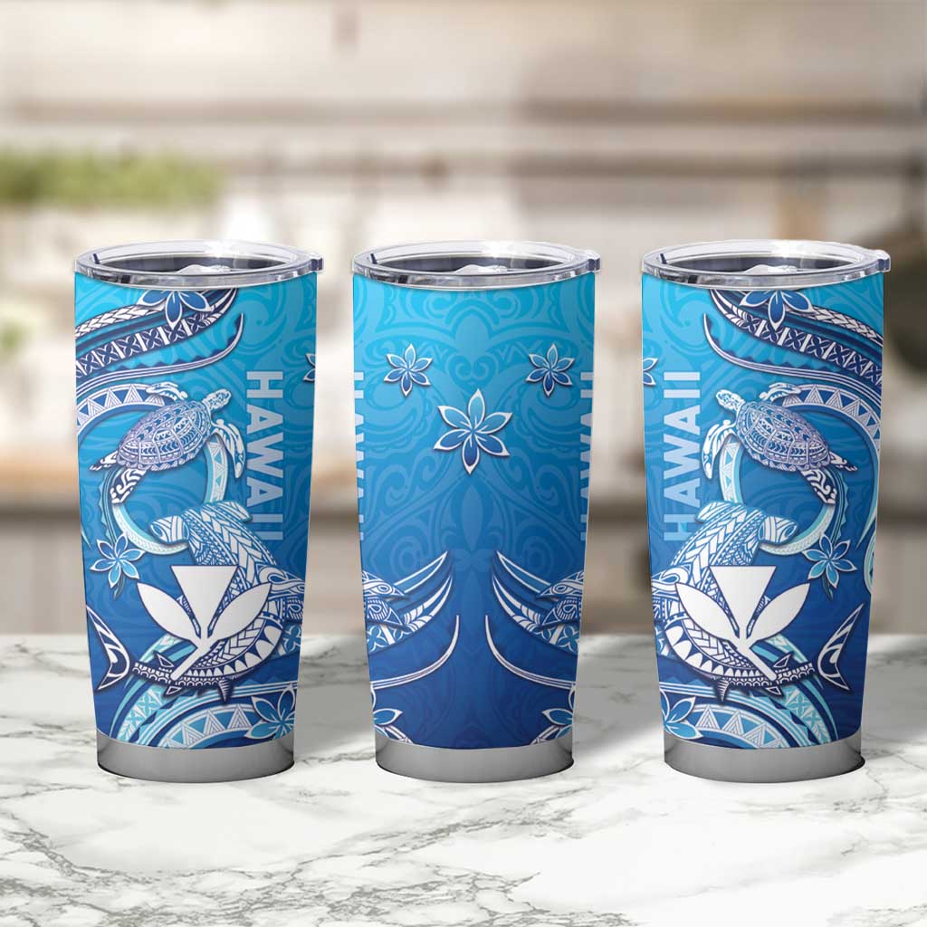 Hawaii Tumbler Cup Turtle With Hammerhead Shark Oceanic DT04 - Polynesian Pride